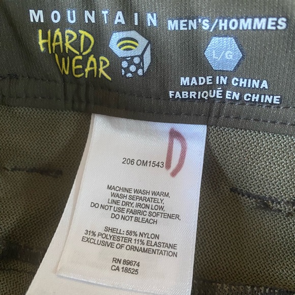 Mountain Hardwear Men's Cargo Pants - Olive - Picture 2 of 5